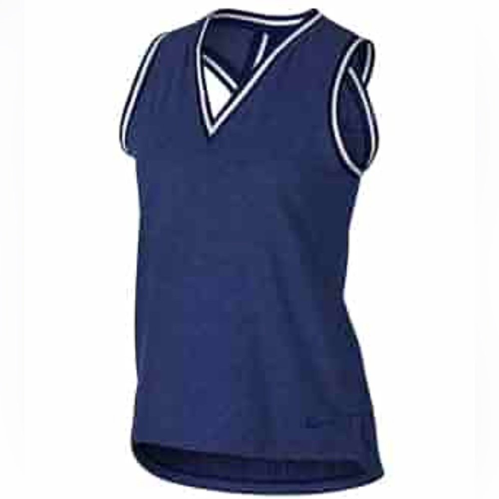 SOLD Nike‎ Knit Burnout OLC Golf Polo Small Dry-Fit Workout Top Gym Running Shir